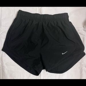 Black Nike women’s running shorts.
